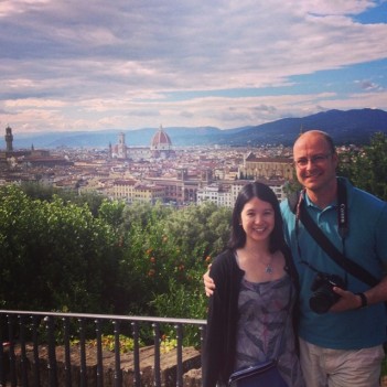 Mei and Dan in Florence.
